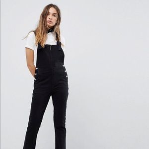 ROLLA’S classic black overalls straight leg